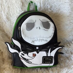 Loungefly Black and White Jack Skellington Backpack